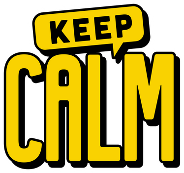 Keep calm typography