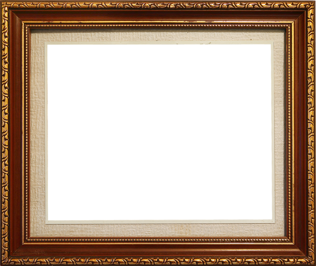 Ornate Wooden Picture Frame Cutout